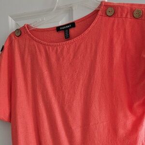 Ellen Tracy Linen Top women's  size M